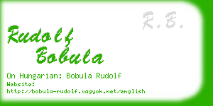 rudolf bobula business card